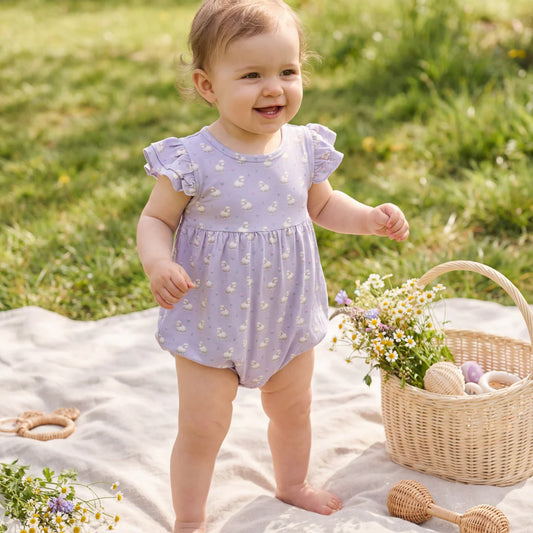 Little Sheep Flutter Bamboo Romper