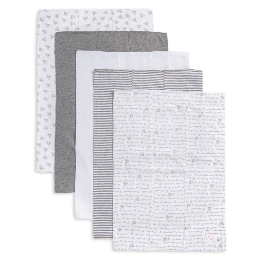 Organic Baby Burp Cloths-5 Pack