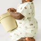 Organic Short Zip Romper - Malibu