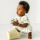 Organic Short Zip Romper - Malibu