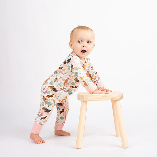 Making Waves Mermaids Bamboo Convertible Pajamas