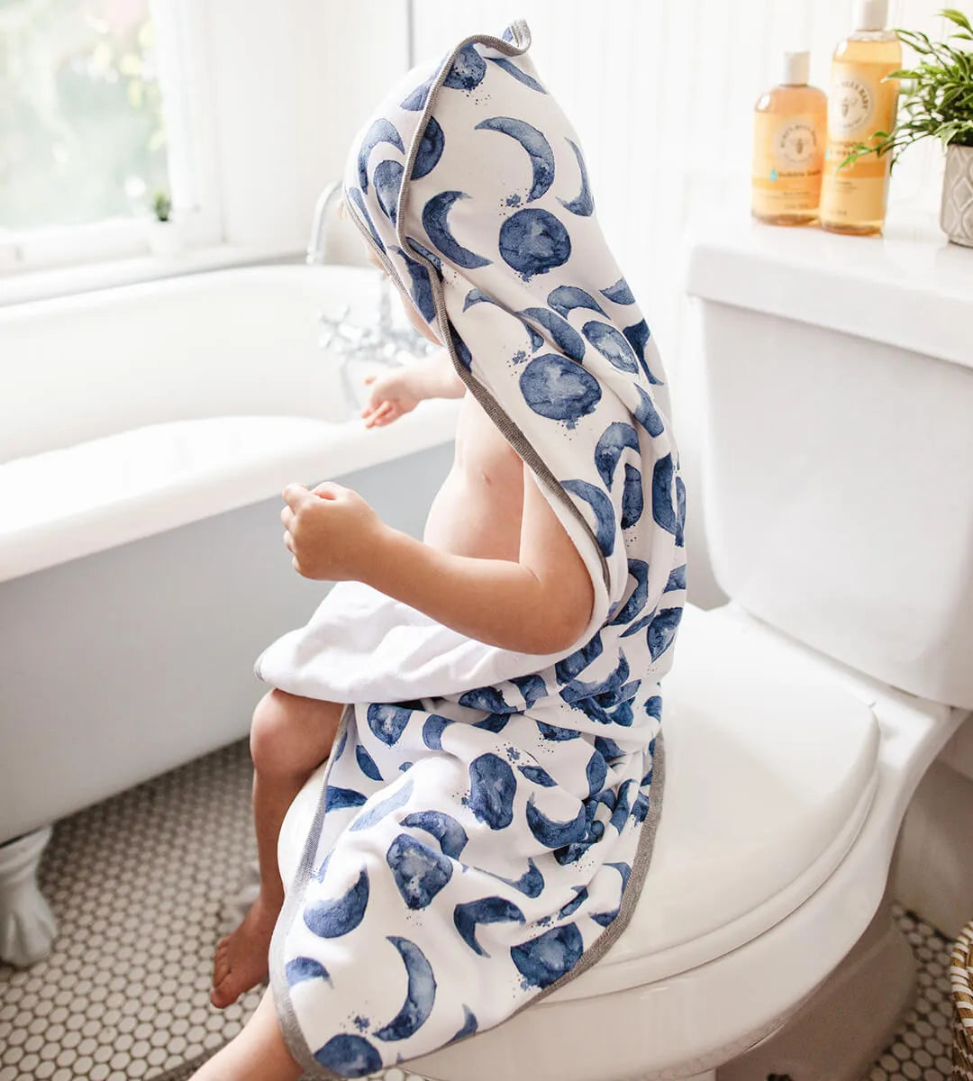 Hello Moon! Organic Cotton Hooded Towels-2 Pack