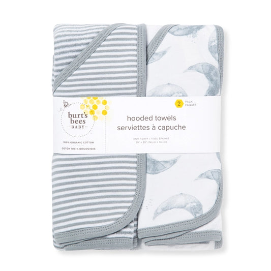Hello Moon Organic Cotton Hooded Towels-2 Pack