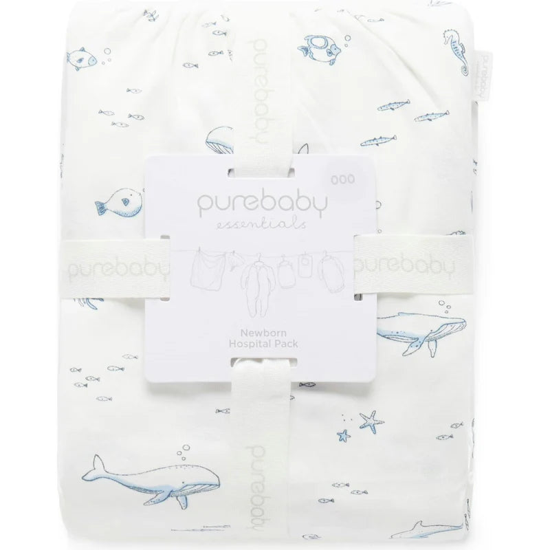 Essentials Organic Newborn Hospital Gift Set - Vanilla Nautical