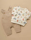 Organic Peak Hour Sweatshirt/Quilted Overall Set