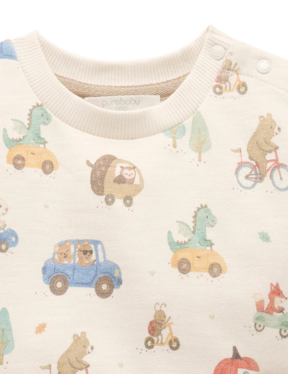Organic Peak Hour Sweatshirt/Quilted Overall Set
