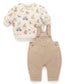 Organic Peak Hour Sweatshirt/Quilted Overall Set