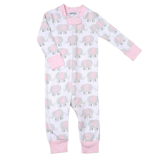 Lil' Peanut Pink Zip Romper