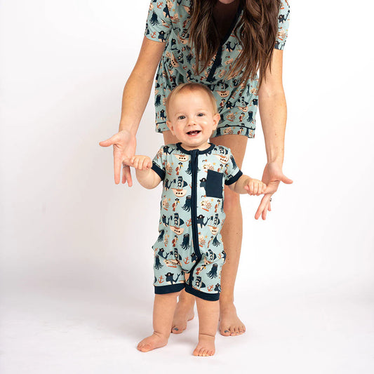 Pirate's Life Bamboo Shortie Romper