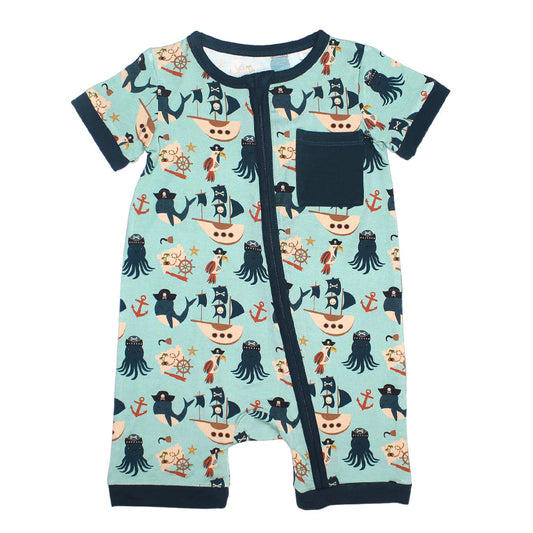 Pirate's Life Bamboo Shortie Romper