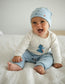 Organic Applique Castle Bodysuit/Pant 3PC Gift Set