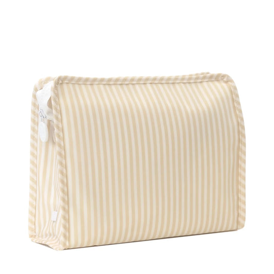 Pimlico Stripe Sand Roadie Large Zip Pouch