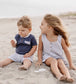 Seersucker Organic Girl Romper