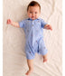 Organic Embroidered Polo Romper