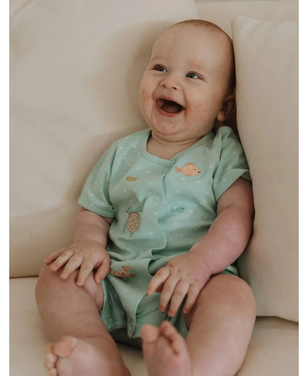 Organic Under The Sea Shortie Romper