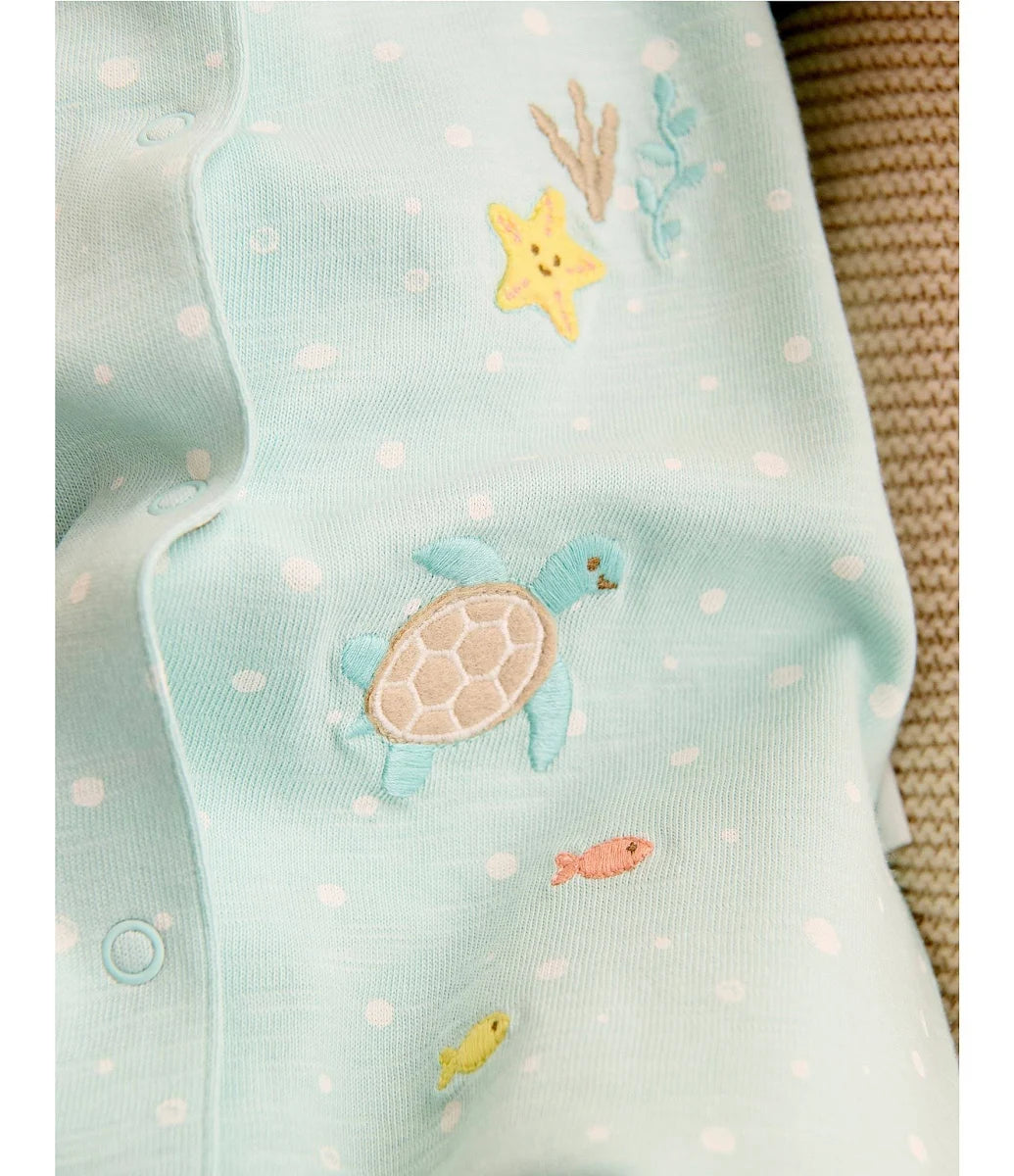 Organic Under The Sea Shortie Romper
