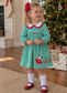 Santa's Sleigh Girl Pima Dress
