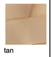Tan Set of Two Hair Bows