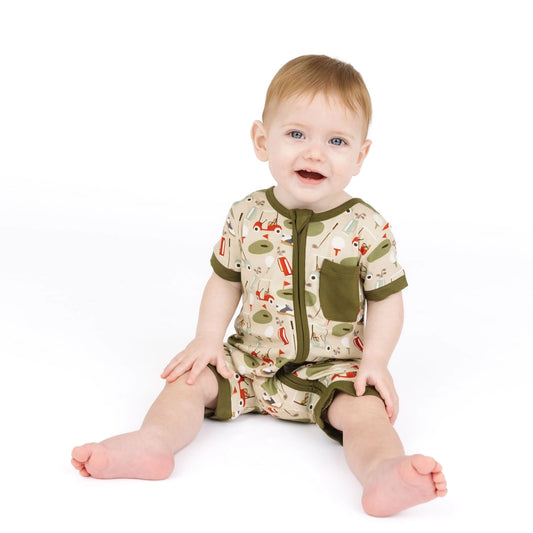Tee Time Golf Bamboo Shortie Romper