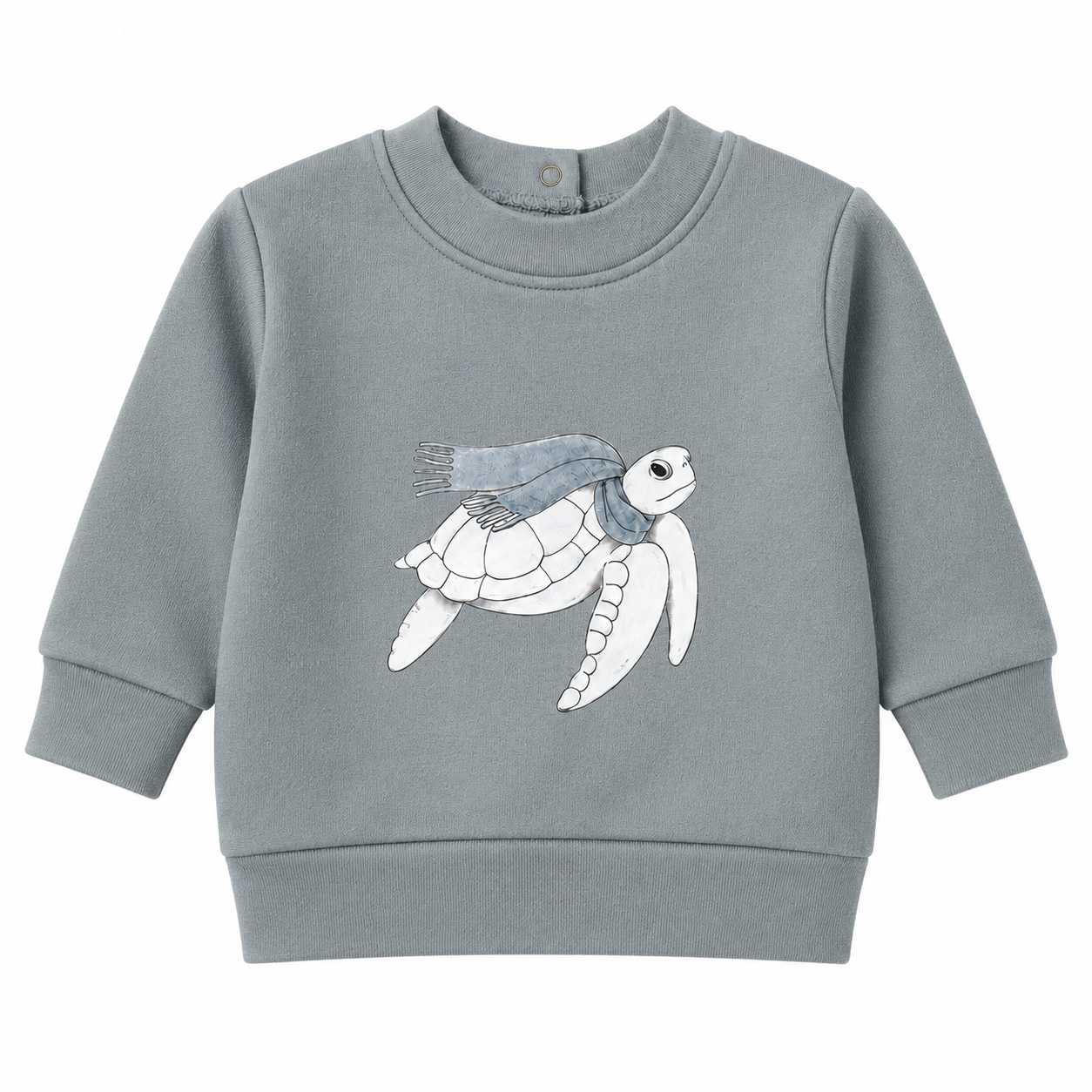 Organic Sea Turtle Cozy Fleece Crewneck Sweatshirt