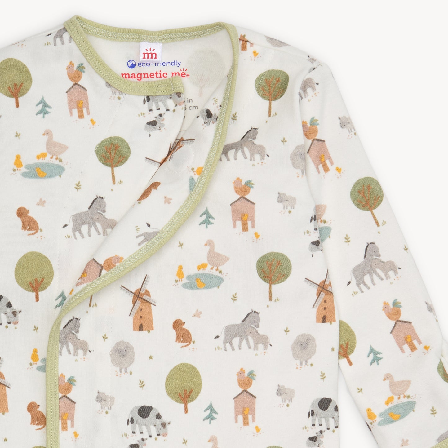 Funny Farm Organic Magnetic Gown + Hat Set