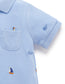 Organic Embroidered Polo Romper