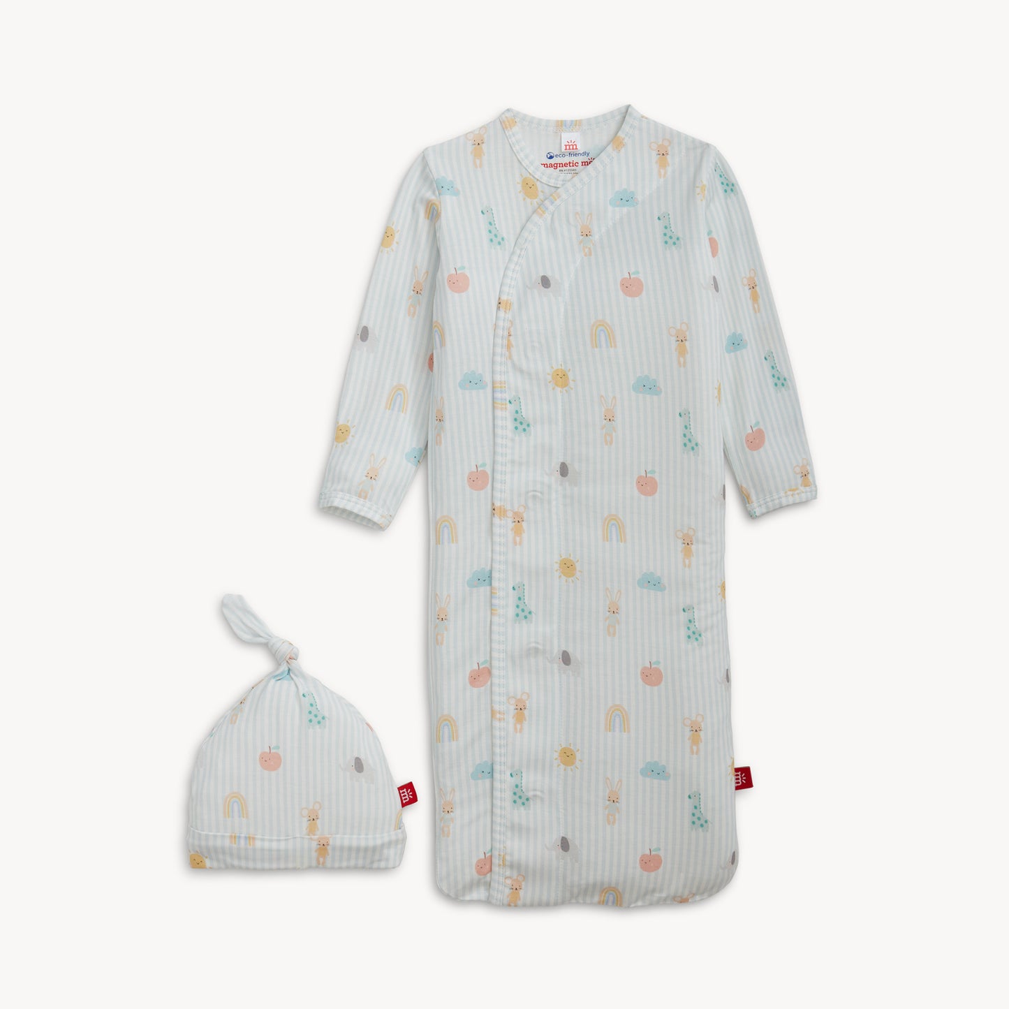 Blue Lullaby Sky Magnetic Gown + Hat Set
