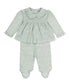 Autumn Meadows Smocked Pima Top + Footed Pants Set