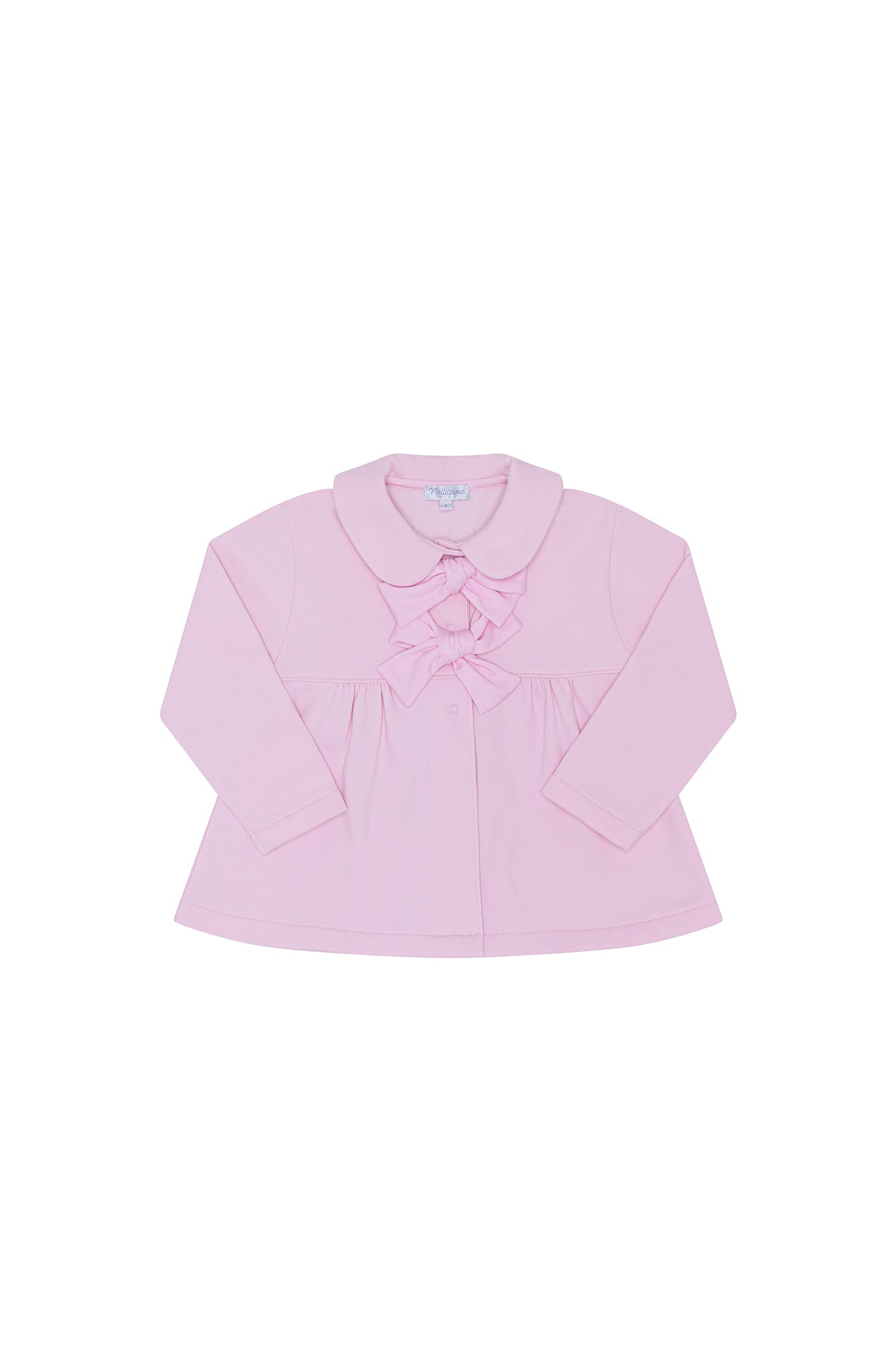 Elise Pima Bow Coat - Pink