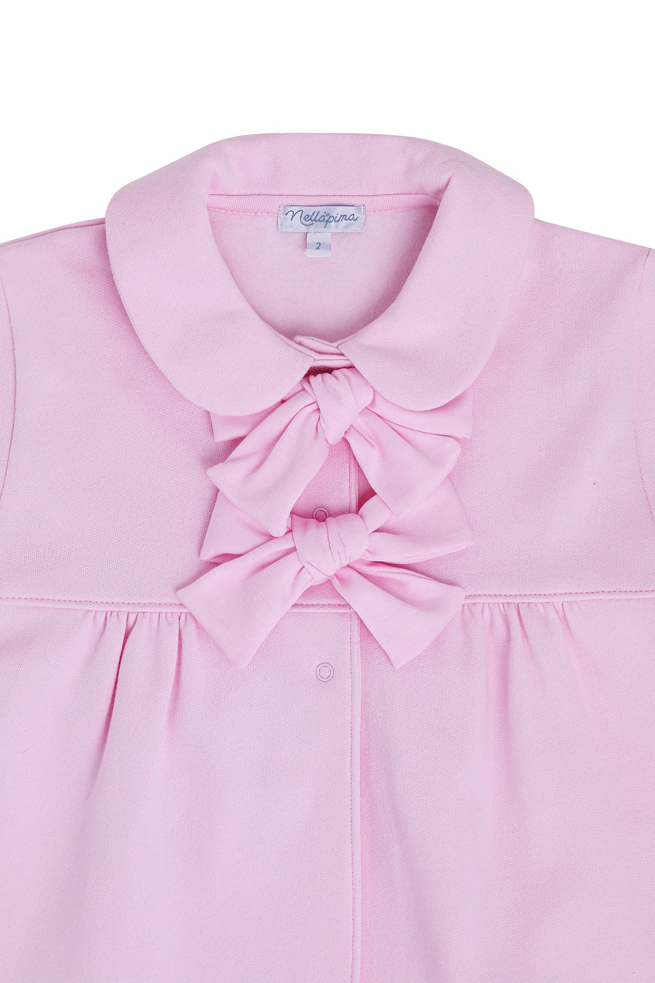 Elise Pima Bow Coat - Pink