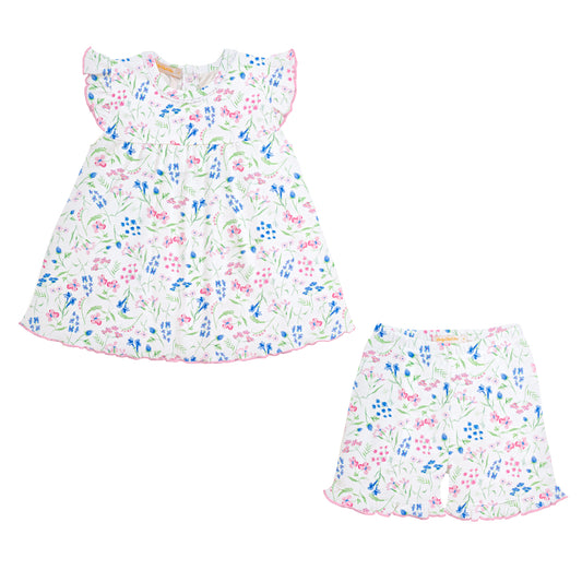 Spring Dream Pima Shirt/Shorts Set