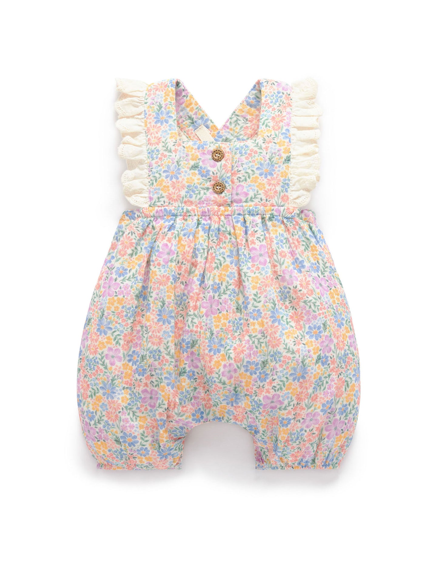 Organic Isabella Floral Romper