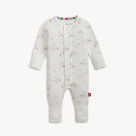 White Serene Safari Magnetic Convertible Coverall