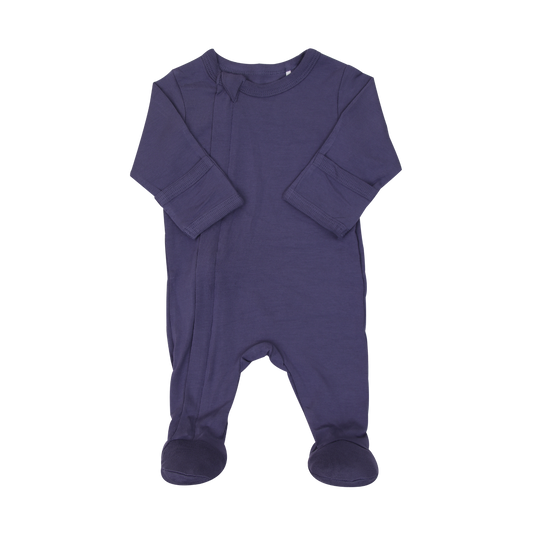 Modal Zip Footie- Amethyst