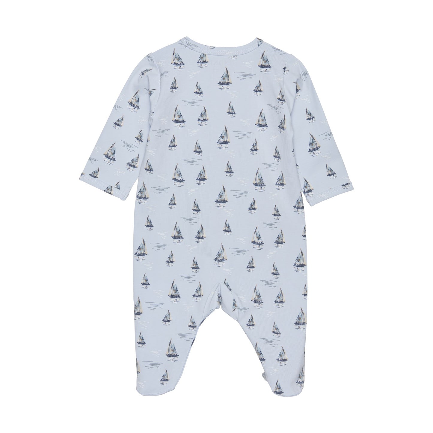 Organic Sailboats Zip Footie