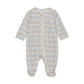 Organic Ocean Lines Zip Footie
