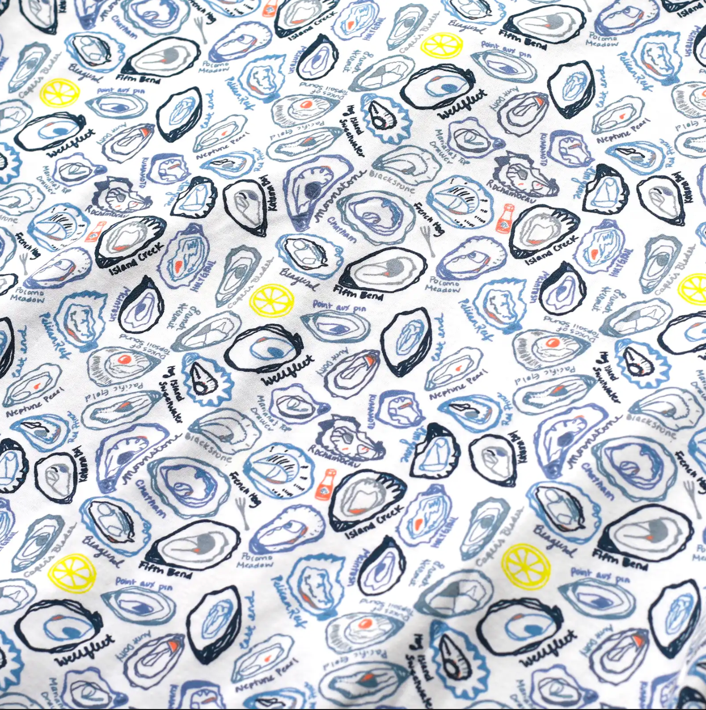 Oysters Large Travel Pouch