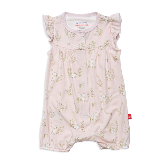 Pink Hoppily Ever After Magnetic Romper