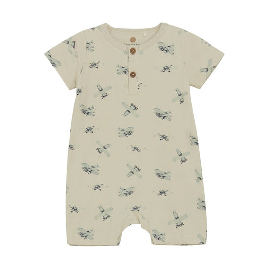 Organic Neutral Airplane Romper