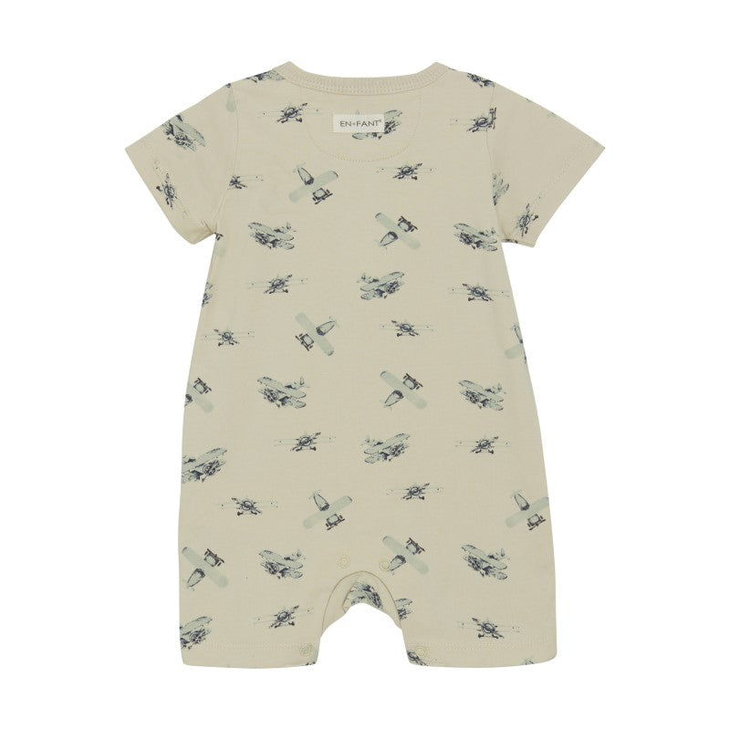 Organic Neutral Airplane Romper