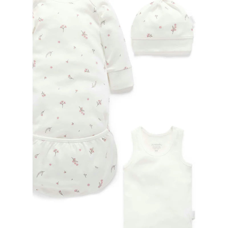 Essentials Organic Newborn Hospital Gift Set - Vanilla Blossom
