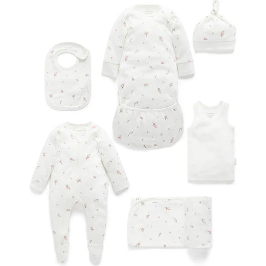 Essentials Organic Newborn Hospital Gift Set - Vanilla Blossom
