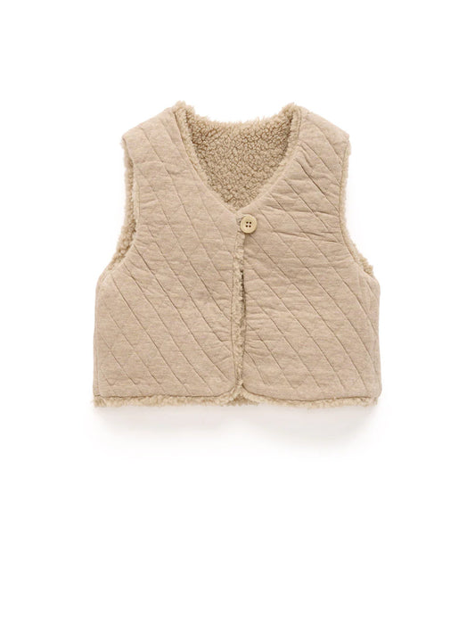 Organic Shearling Reversible Vest