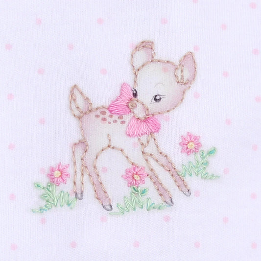 Vintage Fawn Pink Embroidered Converter