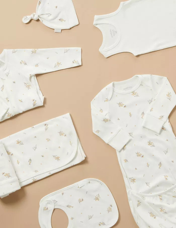 Essentials Organic Newborn Hospital Gift Set - Vanilla Wattle Bee