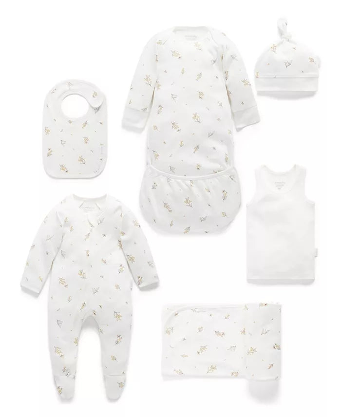 Essentials Organic Newborn Hospital Gift Set - Vanilla Wattle Bee