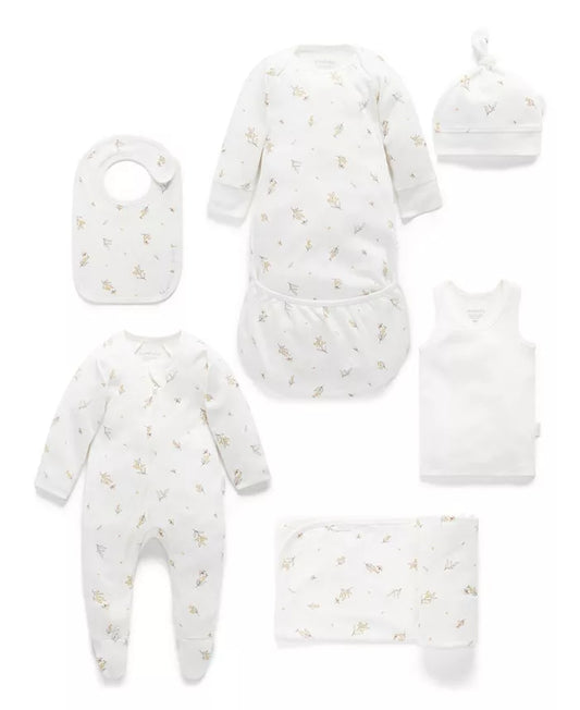 Essentials Organic Newborn Hospital Gift Set - Vanilla Wattle Bee
