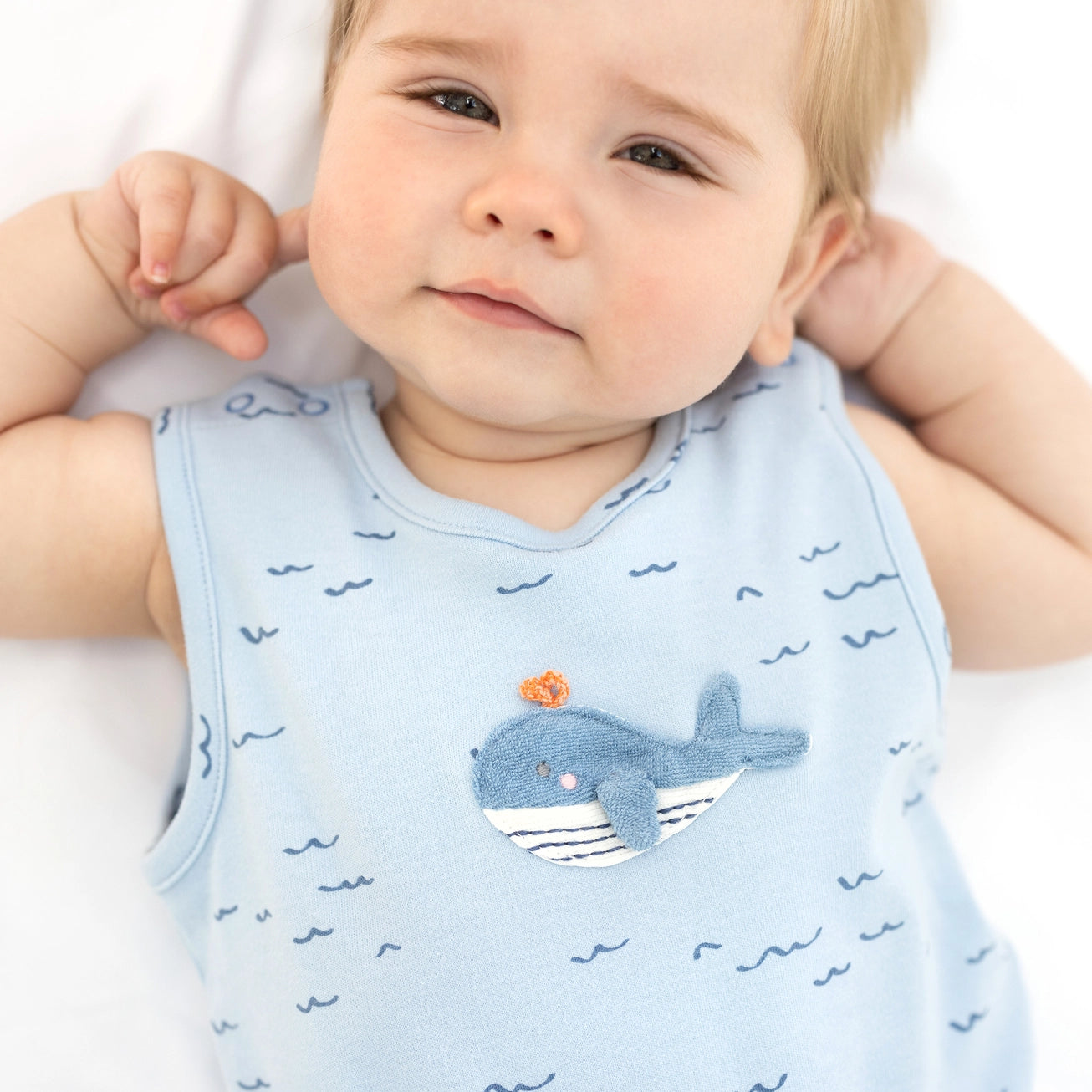 Wilbert Whale Applique Romper