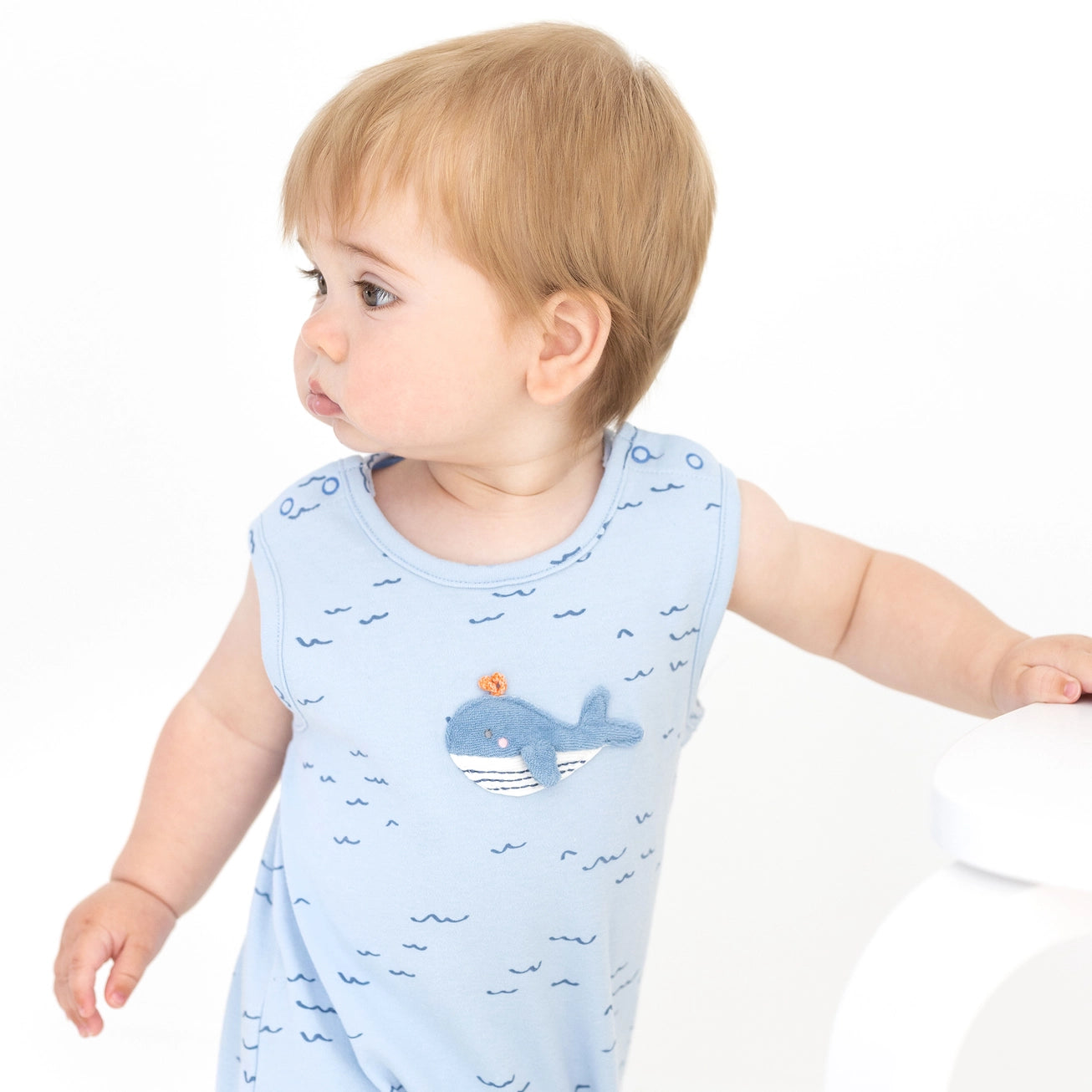 Wilbert Whale Applique Romper