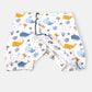 Ocean Whales Ruffle Romper